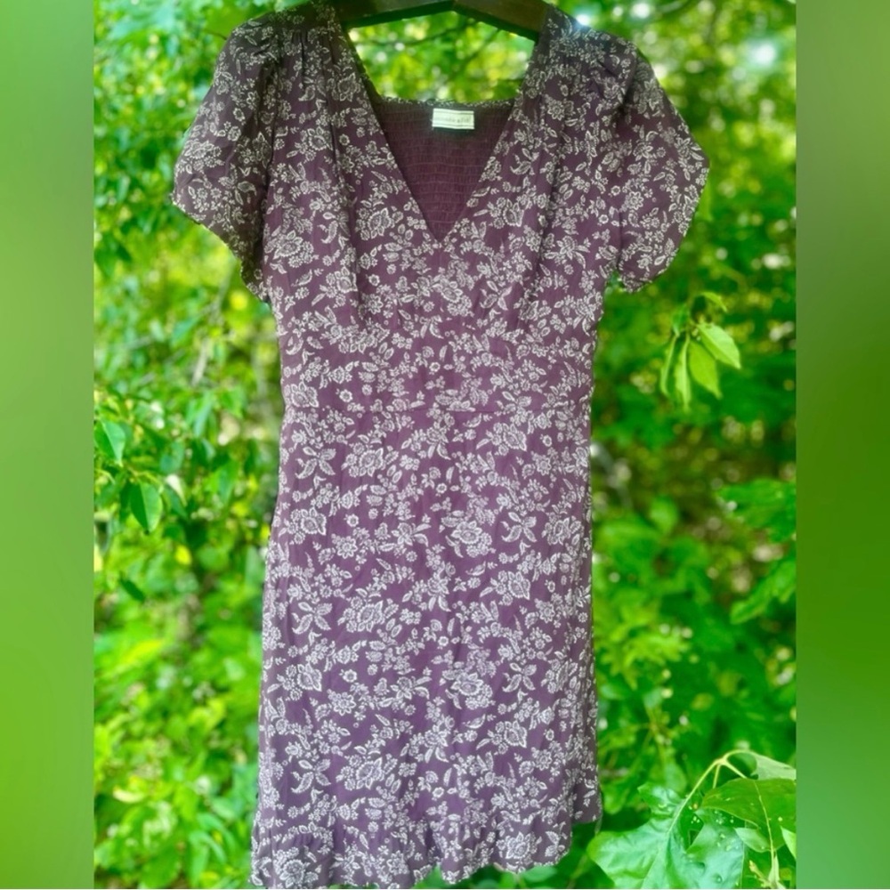 Abercrombie & Fitch Burgundy Floral Dress